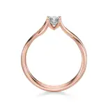 Pierścionek z diamentem różowe złoto AJPZ_132